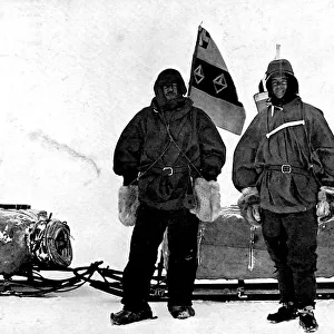 Lt. Shackleton, Captain Scott and Dr. Wilson, Antarctica, 19