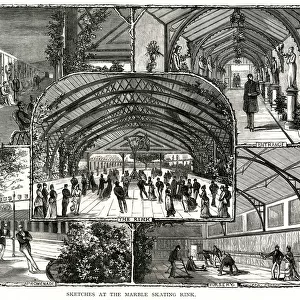 The Marble Skating Rink, Clapham 1876