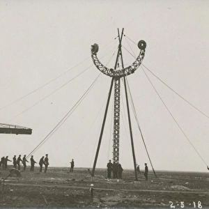Mooring experiment at the Naval Airship Station, Walney