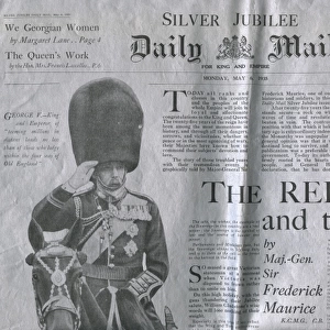 Front page, Daily Mail, Silver Jubilee