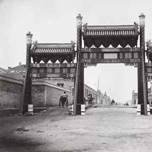 Pailou or Paifang, arch, Peking, Beijing, China