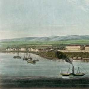 Panoramic view of Frankfort. On the Maine