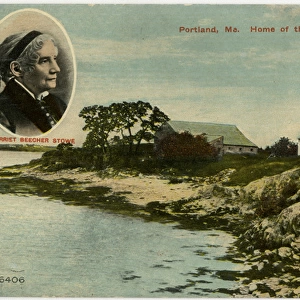 Portrait of Harriet Beacher Stowe - Home at Portland, Maine