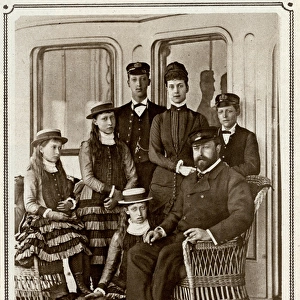 Prince and Princess of Wales with their five children