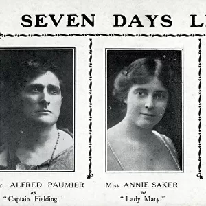 Seven Days Leave, Lyceum Theatre, Strand, London