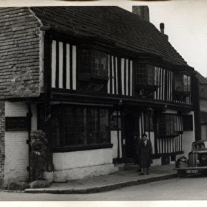 The Star Inn with Morris 12 Vintage Car, Alfriston, Sussex
