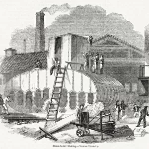 Steam Boiler Making at Vulcan Foundry, Glasgow 1843