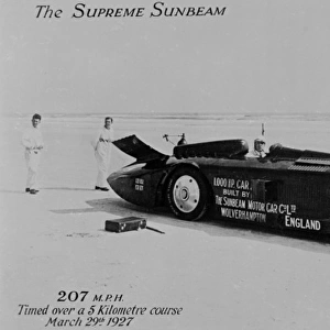 The Supreme Sunbeam with Henry Segrave at the wheel