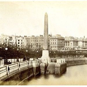 Thames Embankment and Cleopatras Needle, London
