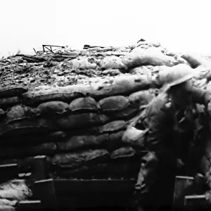 WW1 - Lancashier Fusiliers front line trench overlooking