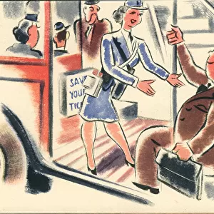 WW2 - The Girls Of Today, Bus Conductress