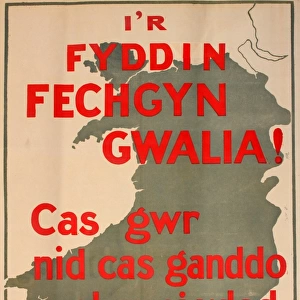 WWI Recruitment Poster (Welsh version)