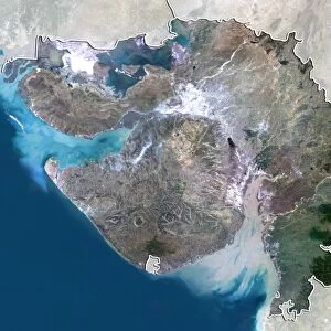 Gujarat, India, satellite image
