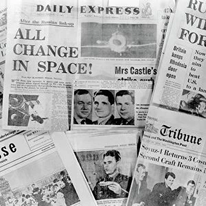 Soyuz docking mission, news reports, 1969
