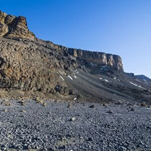 Brown Bluff huge volcanic basalt, Tabarin Peninsula, Antarctica, Polar Regions