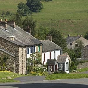 Cottages in the centre of Hesket Newmarket, John Peel Country, Cumbria, England, United Kingdom, Europe