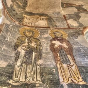 Frescoes, Church of Nereditsa, UNESCO World Heritage Site, Veliky Novgorod, Novgorod Oblast