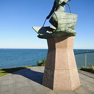 Memorial statue to all those lost at sea, Montauk Point Lighthouse, Montauk