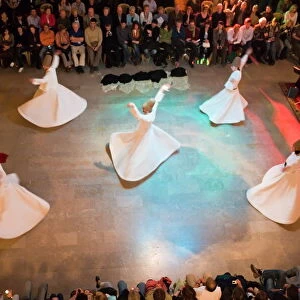 The Mevlevi, (Whirling Dervishes) performing the Sufi dance, Istanbul, Turkey, Europe