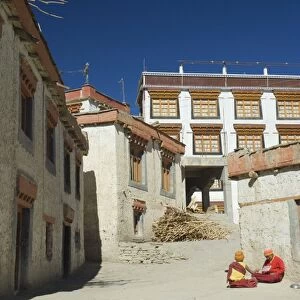 Monks at Lamayuru gompa (monastery)