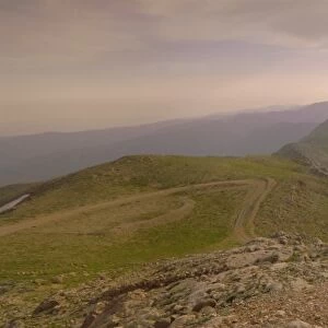 Panoramic view from summit of Mount Nemrut