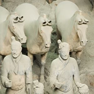 Pit 1 of Mausoleum of the First Qin Emperor housed in The Museum of the Terracotta Warriors