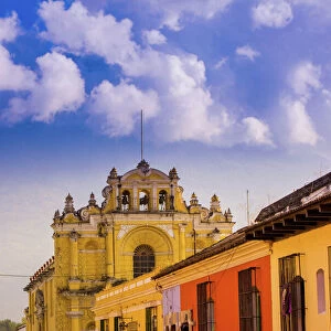 Street view in Antigua, Guatemala, Central America