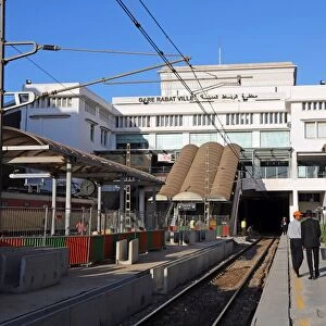 Rabat Ville Railway station in Rabat, Morocco