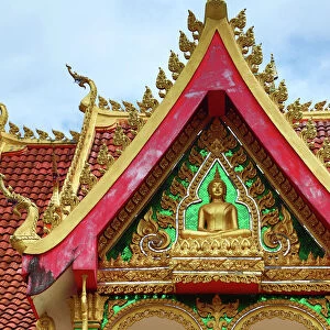 Roof decorations at Wat Si Saket Buddhist Temple, Vientiane, Laos