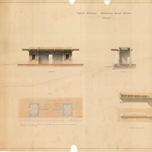 Dorchester Road Station Arrival. Elevations, Section & Plan [ND]
