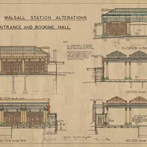 L&N. W. R Walsall Station Alterations - New Entrance and Booking Hall [1882]