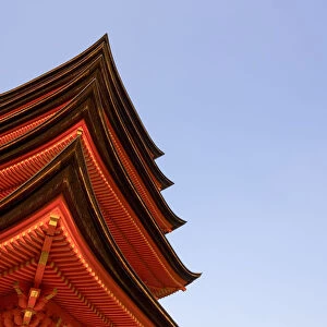 Asia, Japan, Honshu Island, Hiroshima, Miyajima (Itsuku-shima), Five-storied Pagoda