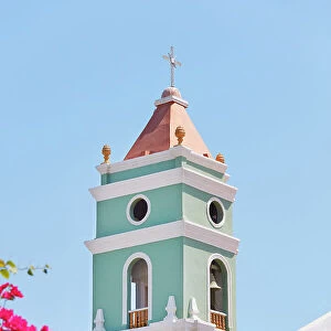 The bell tower of the "San Juan Bautista de Catacaos"church, Catacaos, Piura, Peru