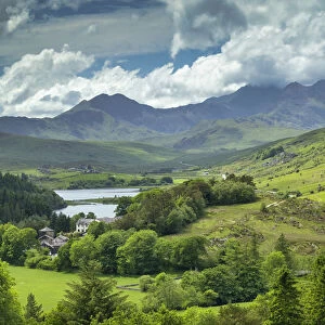 View over Capel Curig, Snowdonia National Park, North Wales
