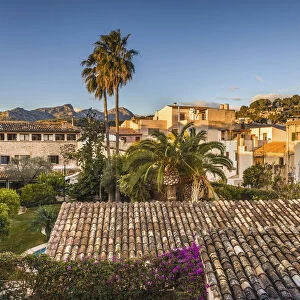 View over the old town of Pollanca, Mallorca, Spain