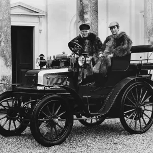 1899 Daimler with Lord Montagu and Prince Charles (1970) 1899 Daimler with Lord Montagu and Prince Charles (1970)