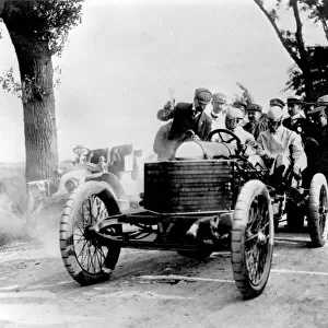 1906 Ostend Speed Trials. Darracq 200hp V8 A. Lee Guiness