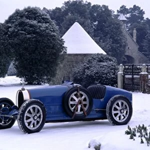 1924 Bugatti Type 35 in snow