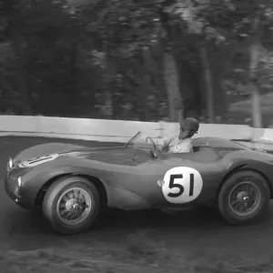 Aston Martin DB3S Dennis Poore, Prescott 19 / 09 / 1954 Aston Martin DB3S Dennis Poore, Prescott 19 / 09 / 1954