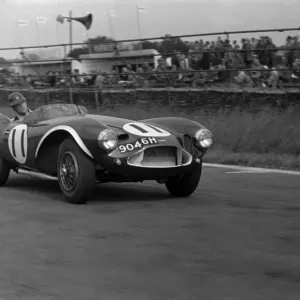Aston Martin DB3S Peter Blond, Goodwood Whit Monday meeting 10 / 06 / 1957 Aston Martin DB3S Peter Blond, Goodwood Whit Monday meeting 10 / 06 / 1957