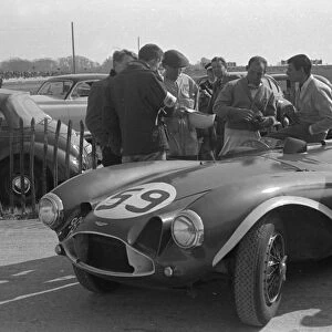 Aston Martin DB3S Stirling Moss, Goodwood International Sports car race 2. 4. 1956