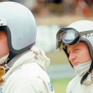 Denny Hulme and Bruce McLaren, racing drivers Denny Hulme and Bruce McLaren, racing drivers