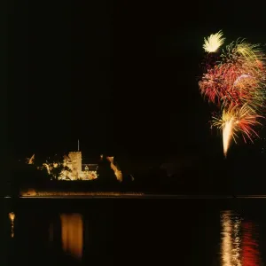 Fireworks at Palace House, Beaulieu Fireworks at Palace House, Beaulieu