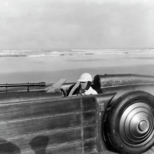 Henry Segrave in Golden Arrow, Daytona 1929
