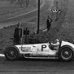 Mercedes Benz W154, H. Lang. Donington 1938 British Grand Prix