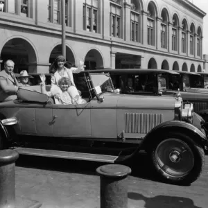 Row of parked Peerless cars 1920s Row of parked Peerless cars 1920s
