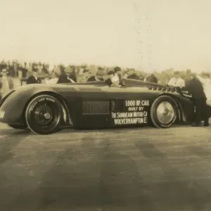 Sir Henry Segrave in Sunbeam 1000 hp at Daytona 1927