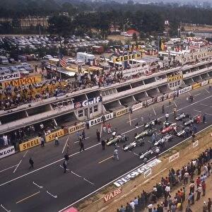Starting Grid of the 1967 French Grand Prix at Le Mans