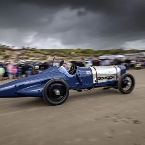 Sunbeam 350 hp driven by Don Wales at Pendine Sands 2015
