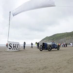 Sunbeam 350 hp driven by Don Wales at Pendine Sands 2015